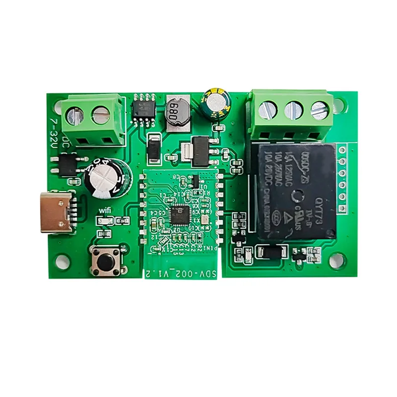 Excellent-Ewelink 스마트 DC/7-32V DIY 단일 채널 Bluetooth WIFI 인칭 자동 잠금 무선 스마트 홈 릴레이 스위치 모듈