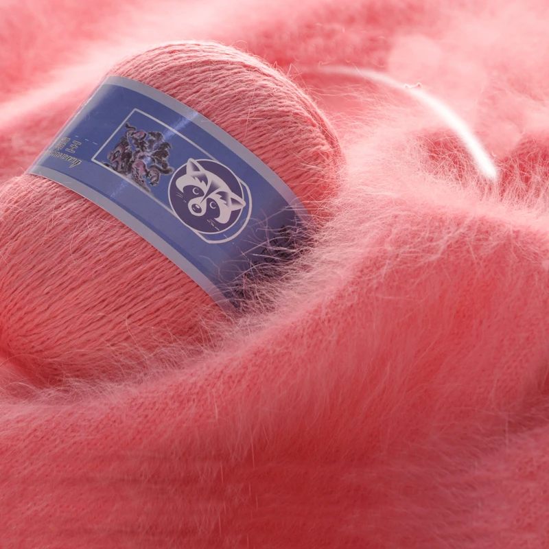 70g Long Hair Mink Cashmere Line Mink Cashmere Yarn Jewelry Hand-knitted Coarse Merino Wool Yarn for Knitting 2