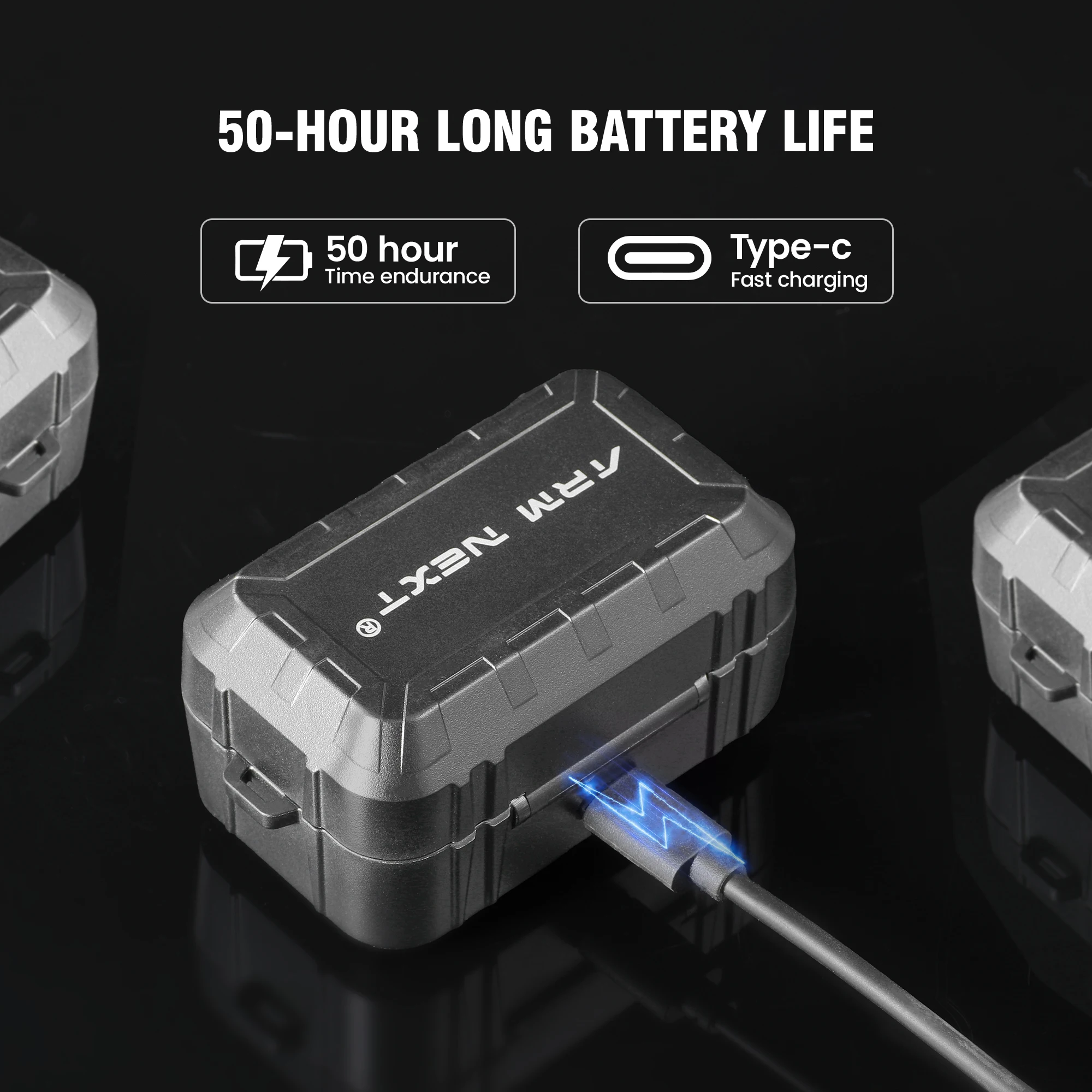 ARM NEXT tactical headset  anti-noise earplugs noise-cancelling for shooting hearing protection NRR27dB view 4