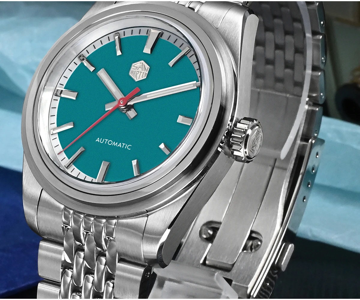 *Winter Sale* New Arrival San Martin Men Watch 37mm Fashion Sports Watches NH35 Automatic Luminous Reloj SN0106-G3 