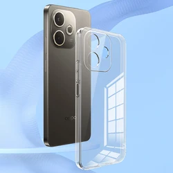 Premium Clear Soft Silicone Phone Case - Transparent Water TPU Back Cover - OPPO A5 Energy (Clear)