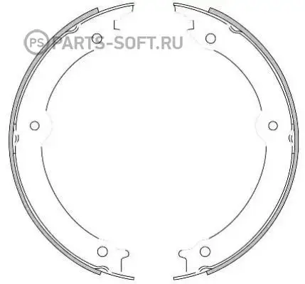 REMSA 462000 4620 00 _ pads brake drum  land user 200 4.5-5.7 08 | Автомобили и мотоциклы