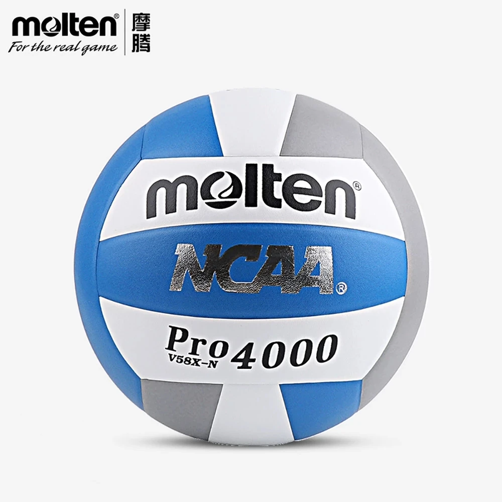 

Original Molten Volleyball V58X-N PU Leather Wear-Resistant Standard Size For Youth Adults Outdoor/Indoor Training