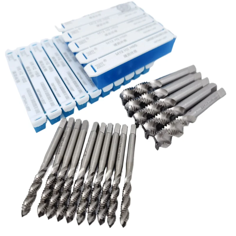 Lot De 4 Tarauds Droits 2-56 UNC - Acier Rapide HSS 6542 | Pour Machine à Fileter - 3