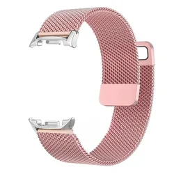 Milanese Magnetic Metal Watch Strap - Premium Wristband - Galaxy Ultra 47mm (Rose pink)