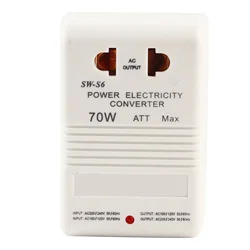 Universal Voltage Converter Transformer with CN Standard Plug, 70W Step - Up & Step - Down Capability (70W)