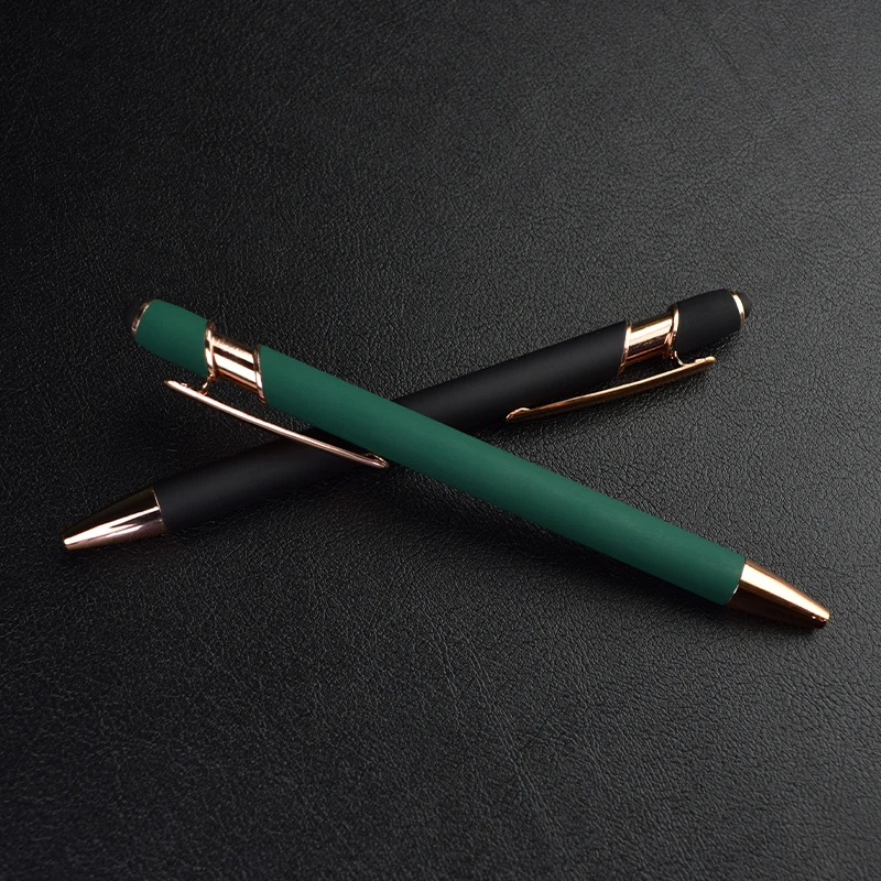 Personalized LOGO Carving Name Ballpoint Pen Custom Goodies For Business With Own Print Advertising Gift Office Accessories ballpoint pen
