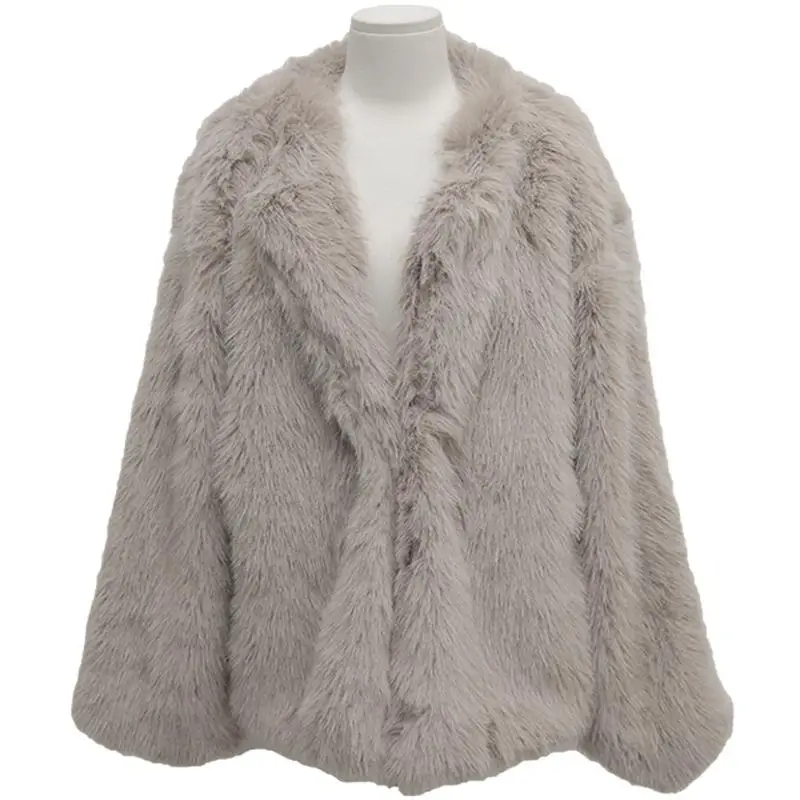 

2023 Women's Clothing Thickened Faux Fur Coat Winter New 0821027