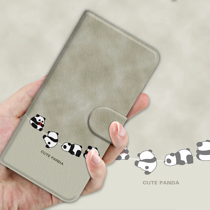 Premium PU Leather Flip Case with Magnetic Closure and Cat Design - Elegant Phone Case Cover