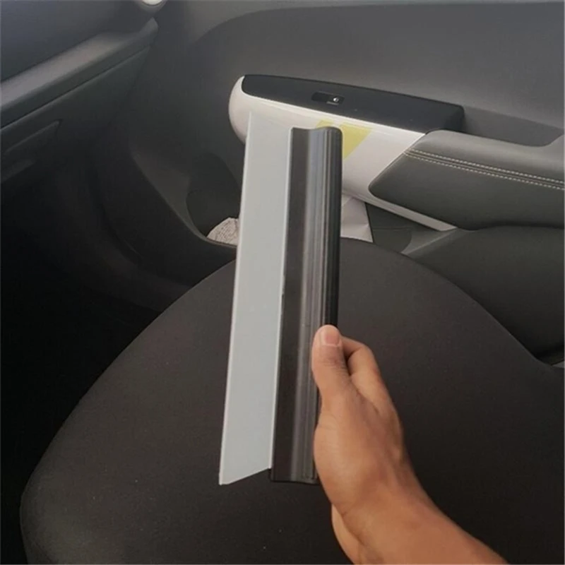 Window Scraper Car Flexible Soft Silicone Water Wiper Window Scraper Silicone Handy Squeegee Auto Blade Clean Film Scraper Car Accessories