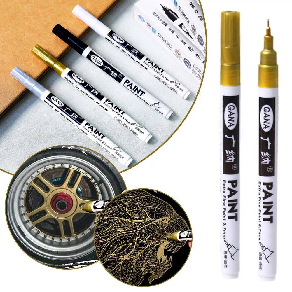 

0.7mm Waterproof Paint Pen Extra Fine Point Paint Marker Non-toxic Permanent Marker Pen DIY Art For Cards Posters Non-toxic Y5F6