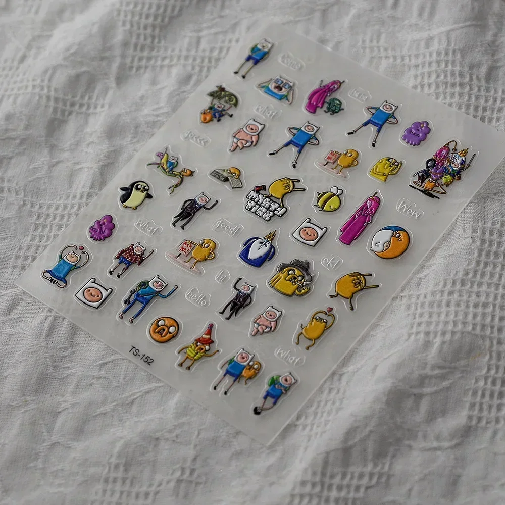 Nail Stickers Adventure Time Cartoon