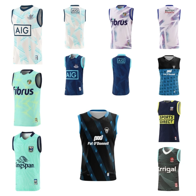 Training Vest Dublin Antrim Cavan Cork Derry Rugby Jersey-Mens Size:S-5XL