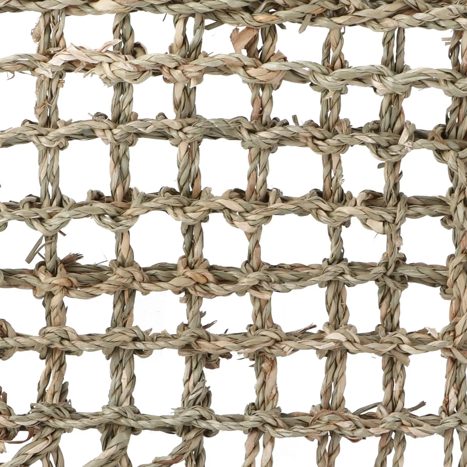 Woven Seagrass Activity Mat for Rabbit, Chew Toy Mat for Bunny Chinchilla Hamsters