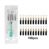 134.2KHz 1pcs Reusable Animal ID Chip Syringes + 100pcs 15 Bit Glass Microchips FDX-B ISO11784/85 Eco-friendly For Dog Cat 1