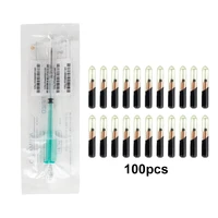 134.2KHz 1pcs Reusable Animal ID Chip Syringes + 100pcs 15 Bit Glass Microchips FDX-B ISO11784/85 Eco-friendly For Dog Cat 1
