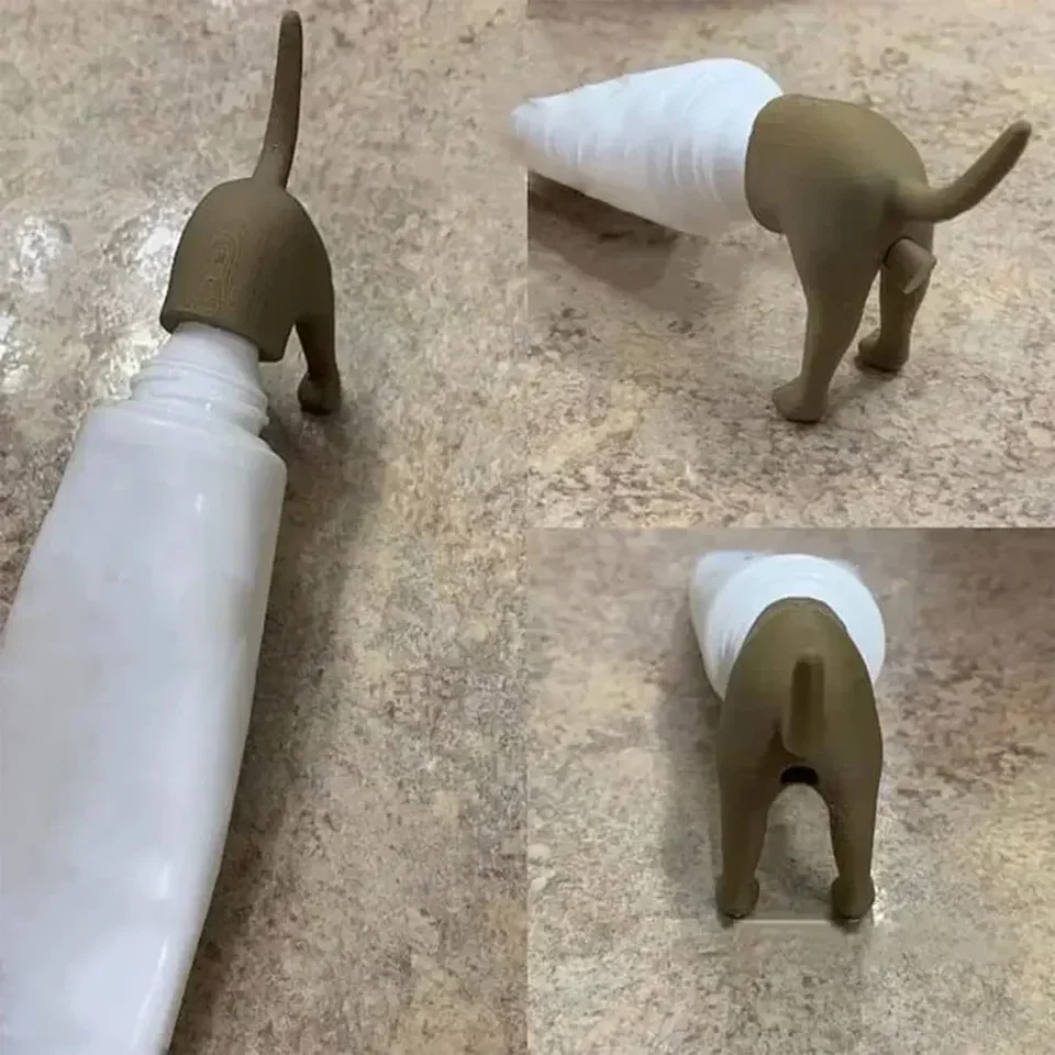 Quirky Dog Poop Toothpaste Squeezer - Fun & Functional Bathroom Essential for Daily Use!