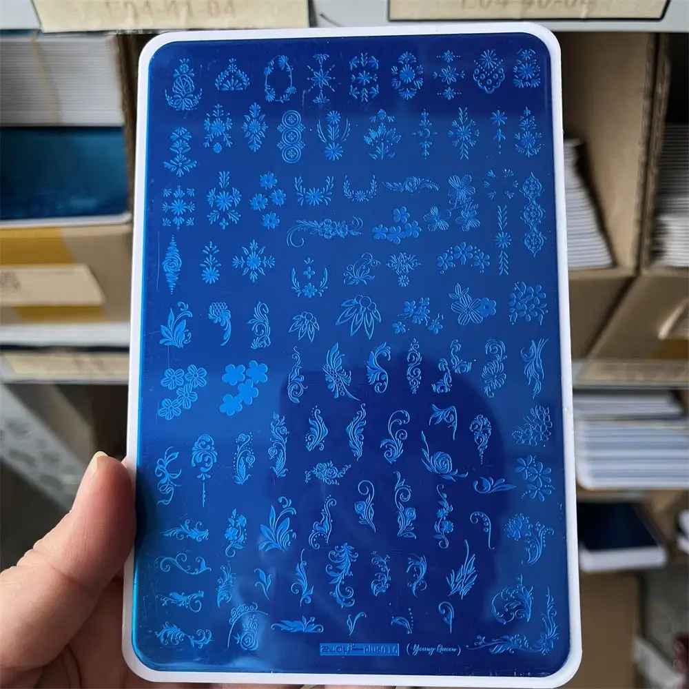 Description Picture 3 of itemNail Art Templates Stamping Plate Design Flower/Butterfly/Striped Line/Lace Stamp Templates Stainless Steel Plate Stencil Image*