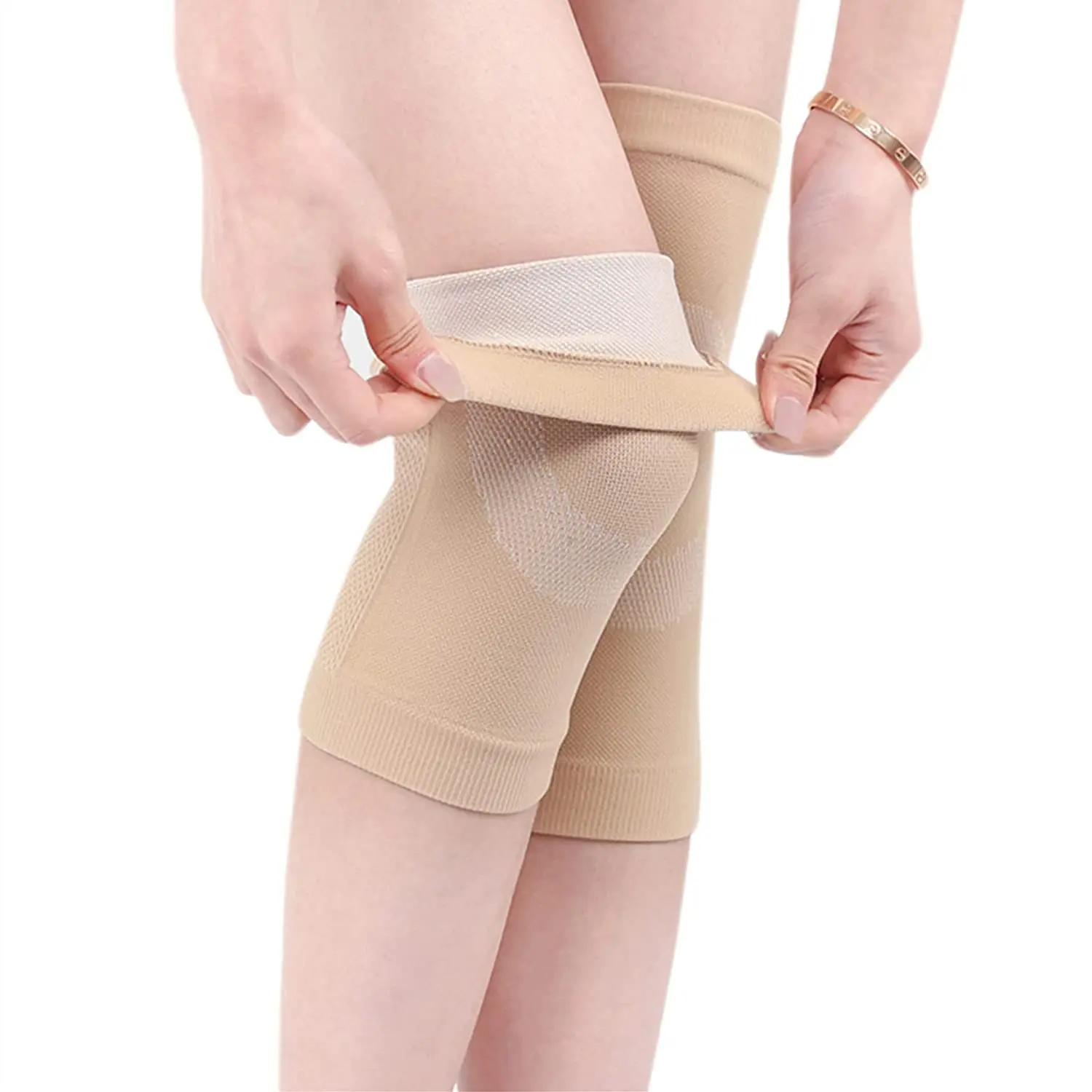 Copper Knee Braces With Strap (2 Pack) – Compression Sleeve For Pain Relief – 4XL - View #3