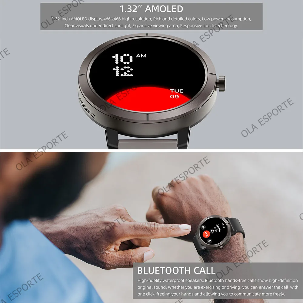Outdoor Smart Watch Men Gps Tracker 5atm Ip69k Waterproof Smart Watches Compass Altimeter Barometric Amoled Sports Bracelet 2025, Alina Gadgets