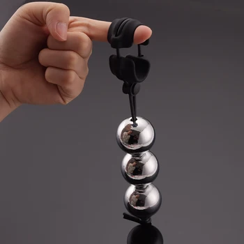 Heavy Dute Metal Ball Pendant Cock Ring Penis Heavy Stretcher Penis Erection Enlarger Extender Weight Stretcher Sex Toys For Men 2