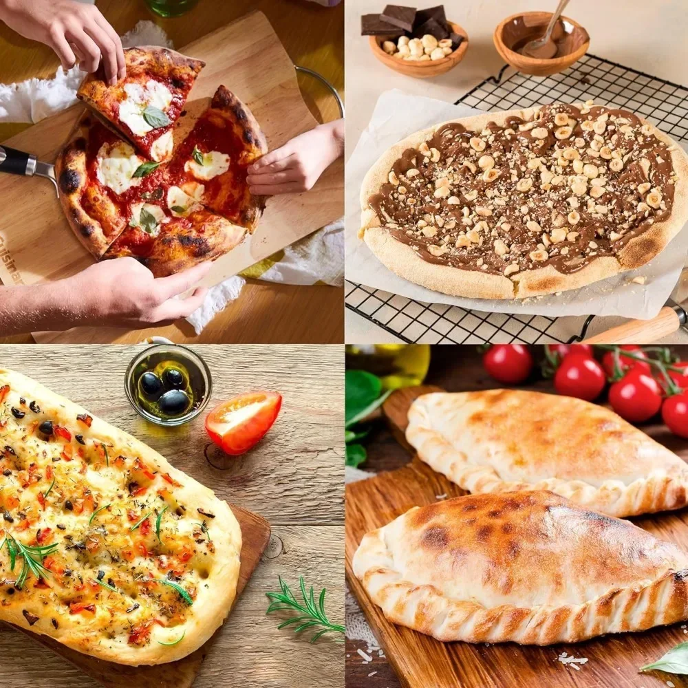 Indoor Pizza Oven Versatile Temp range reaches 700°F  Bake 12” Pizzas in Minutes – Portable Countertop Pizza Oven – 5