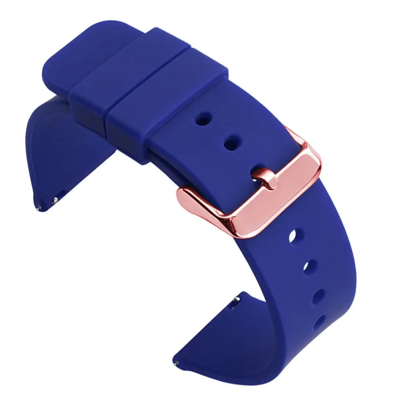 Universal Silicone Rubber Watch Band - Soft, Light, and Versatile Strap