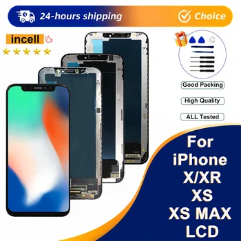 Schermo Incell AAA+++ per iPhone X LCD XR, Parti di Ricambio per Schermo iPhone XS, Display XS Max, Touch Screen Digitizer