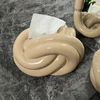 Modern Tissue Box Fun Knot Face Tissue Holder Ceramic Tissue Cases Container 1