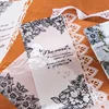 10Pcs Per Pack Paper Hollow Flower Lace Black Scrapbooking Material Retro Stationery Diary Sticky Paper 102*200mm 2
