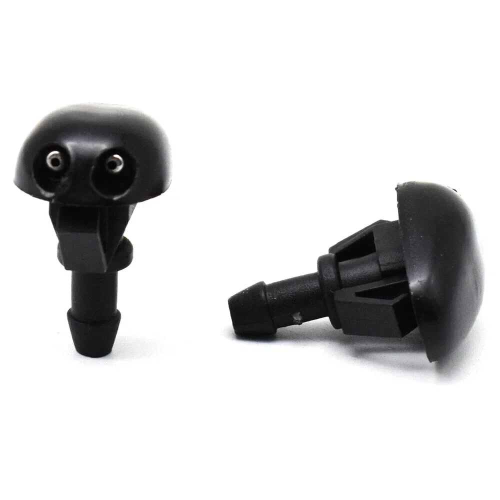 Front Wiper Washer Nozzle 2 Pcs Car Front Windshield Washer Nozzle Kits For Nissan Navara D22 D40 Pickup Silvia S14/15 Sprinkler Water Fan Spout Washer