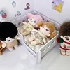 Single layer double bed three piece set mattress pillow cotton doll furniture 20cm baby room baby bed bjd baby bed 3