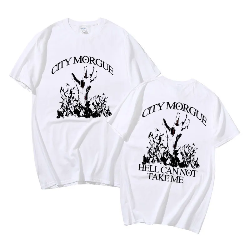 Rapper City Morgue Hell Cannot Take Me Graphics T Shirt Men