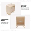 Wooden Piggy Bank Unbreakable Money Saving Box Clear Tip Receiving Coffee Shop Decor 1 Set Portable Bank Storage 6