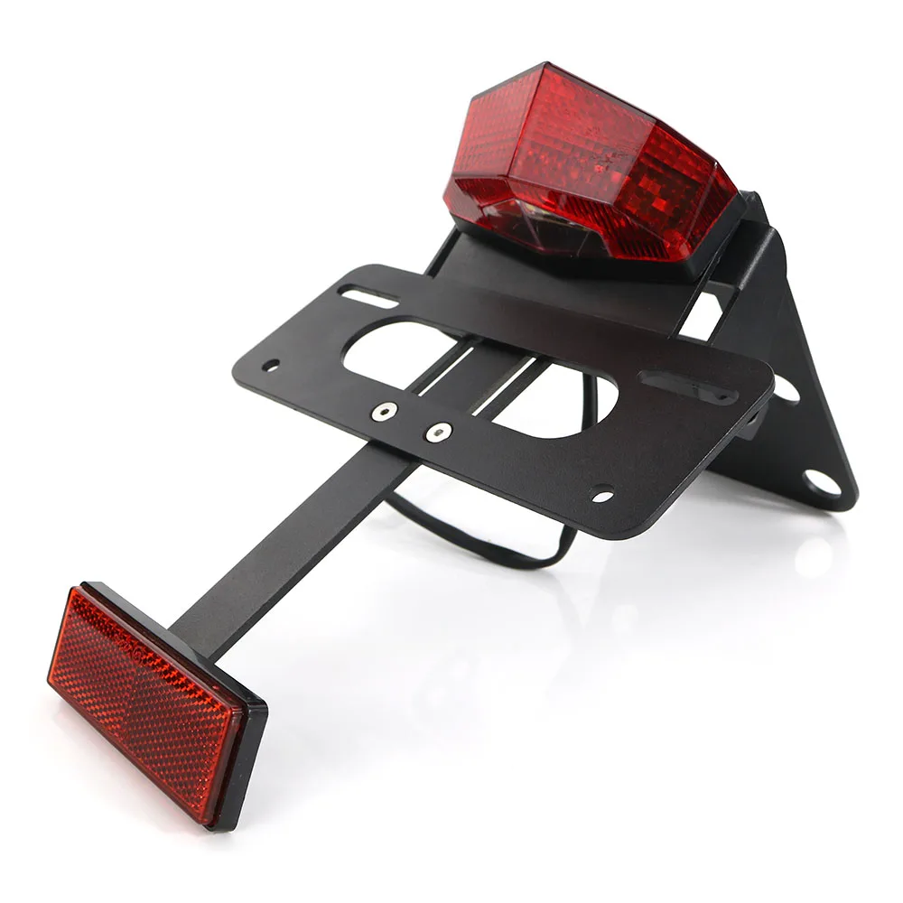 Cauda Tidy License Plate Holder, Suporte Fender Eliminator Kit Fit para Kawasaki KLX250 2009-2022, KLX250S, KLX250SF, KLX300, KLX300SM