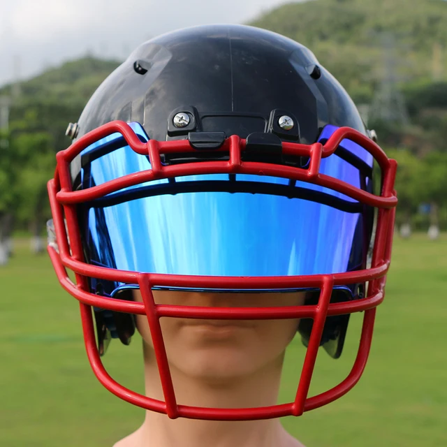 Football Helmet For Kids 8-14 Bat Man Football Visor With Clips