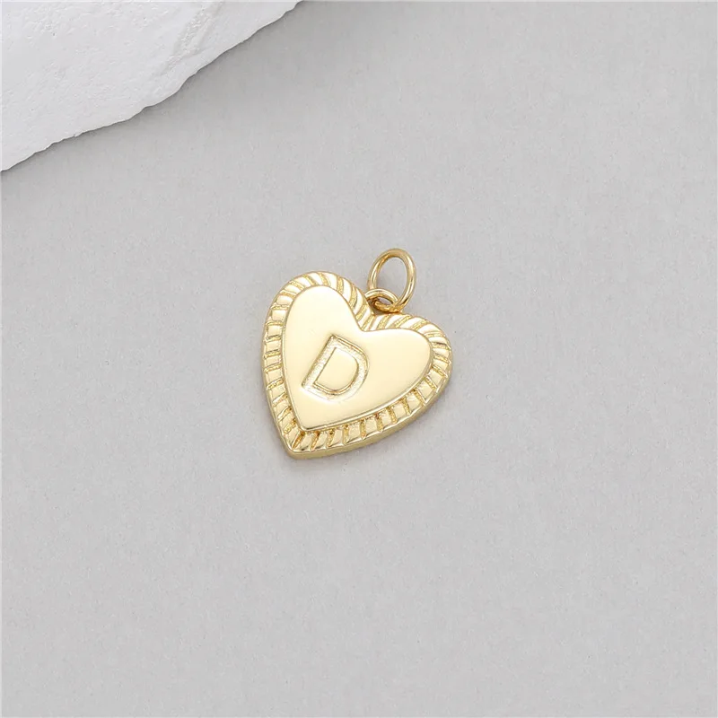 Stylish Chic Hypoallergenic Delicate French Romantic Love 26 Letter Pendant DIY Bracelet Necklace Earrings Accessories 8