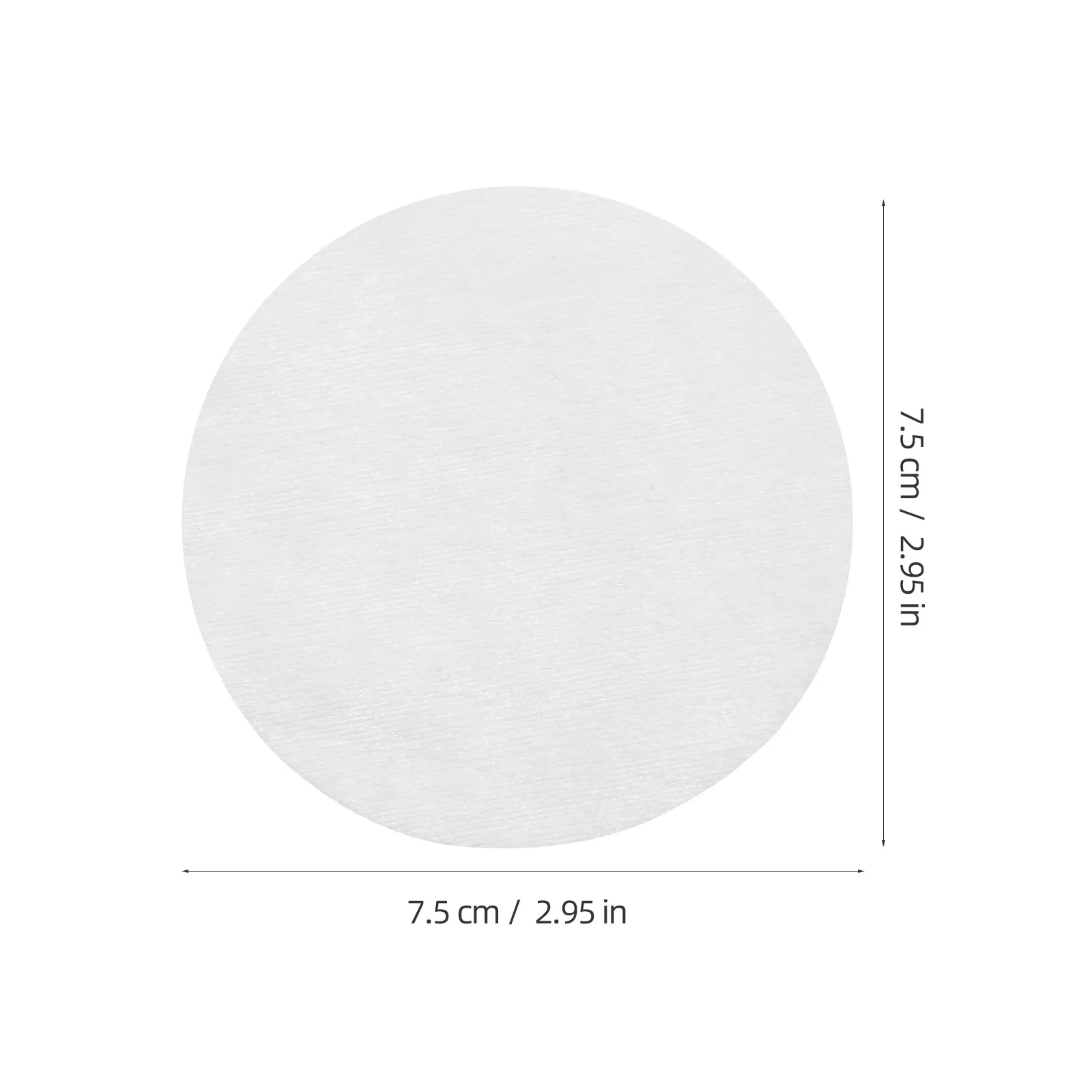 200개입 부직포 페이셜 패드 원형 메이크업 리무버 부드럽고 흡수력 좋은 피부용 7.5cm 지름 살롱/가정용