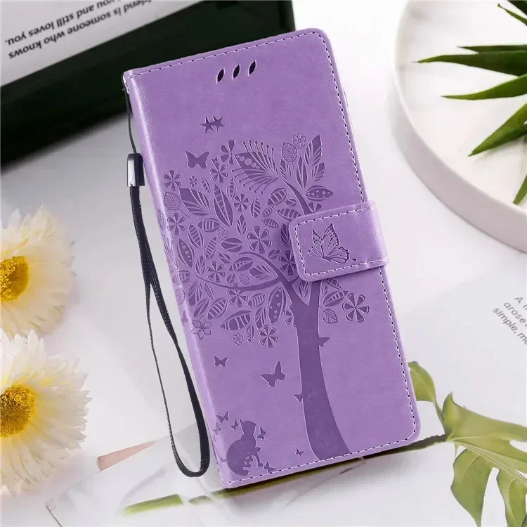 Elegant Leather Flip Stand Wallet Phone Case Cover