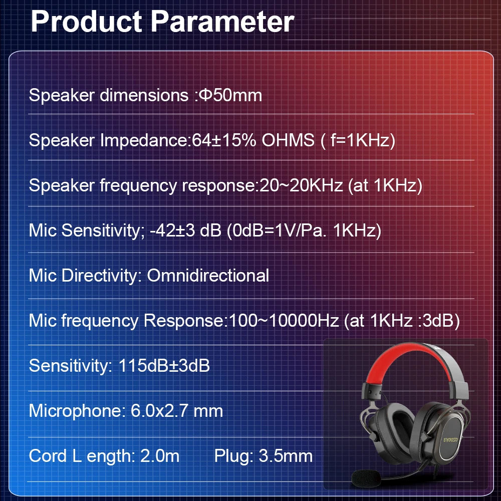E-YOOSO H2722D Gaming Headphone,3.5mm Surround sound Computer PC Laptop headset Earphones Microphone for PS4 Switch Xbox-one