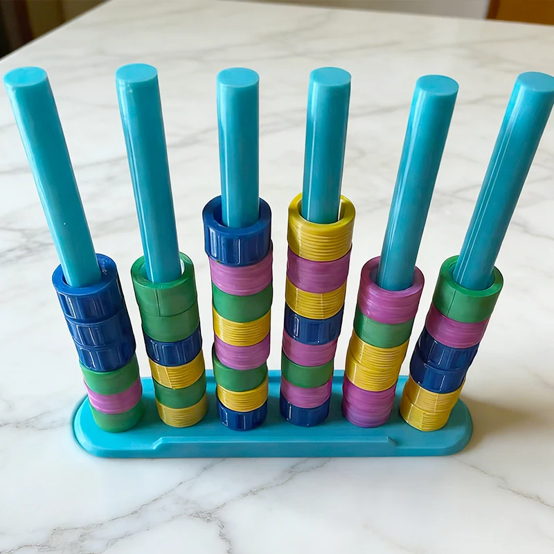 컬러 스택 챌린지 재미있는 보드 게임 대 카드 게임 교육용 지능 계발 인지 논리 훈련