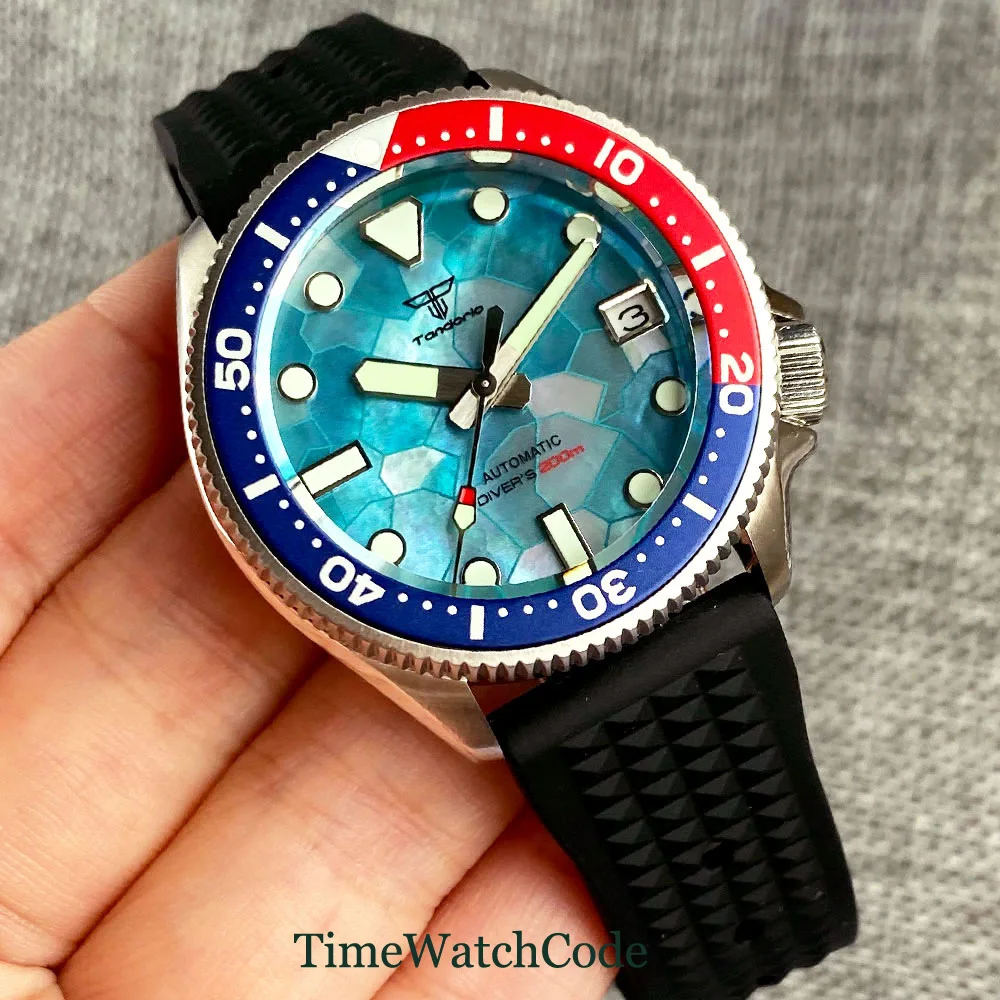 Tandorio Diver Watch T192 20ATM 37mm NH35 MOP Sapphire Rotating Bezel 37 Sbf5ac51a1b9b4ca4b4fb04c40a618ef5E