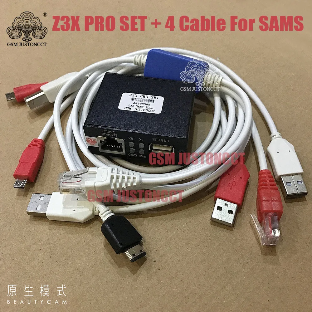 2023 Original New z3x Pro Set Activated for Samsung and Pro with 4 Cable c3300k/P1000/USB/E210 for New updateS7, S6 s5 Note4...