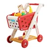 New Children play home kitchen fruit vegetable cut-to-play toy small shopping trolleys Storage cart toys for kids cooking gifts 3