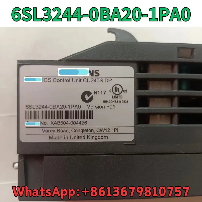 중고 주파수 변환기, 6SL3244-0BA20-1PA0 테스트 OK, 빠른 배송