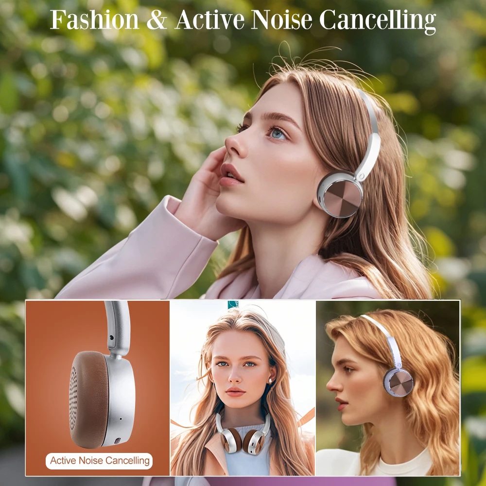 KonoAudio Retro Metal Headphone ヘッドフォン (Silver) Metal Wireless Retro Headphones 80H Playtime Bluetooth 5.4 Headset Fashion  Vintage HiFi Sound On Ear Headphone Valentine Gift - AliExpress