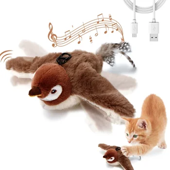Flapping Bird Catnip Plush Interactive Toy 1