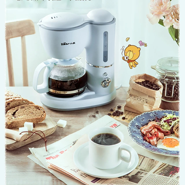 6 Cups Coffee Machine Electric Drip Coffee Maker With Coffee Pot Small  Coffee Brewing Machine For Home Office - AliExpress