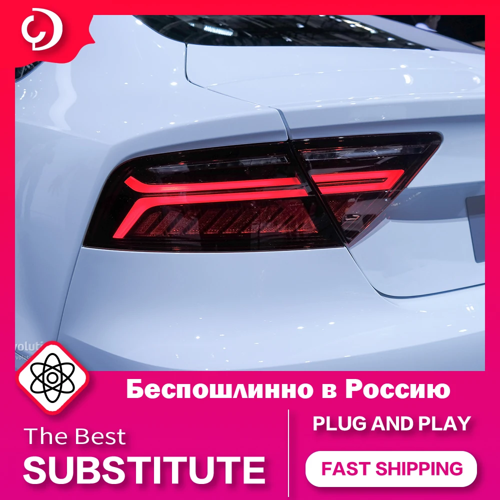 

Задние фонари AKD для стайлинга автомобилей Audi A7 2011-2018 светодиодный, задние фонари DRL, ходовой сигнал поворота, задний тормоз, аксессуары