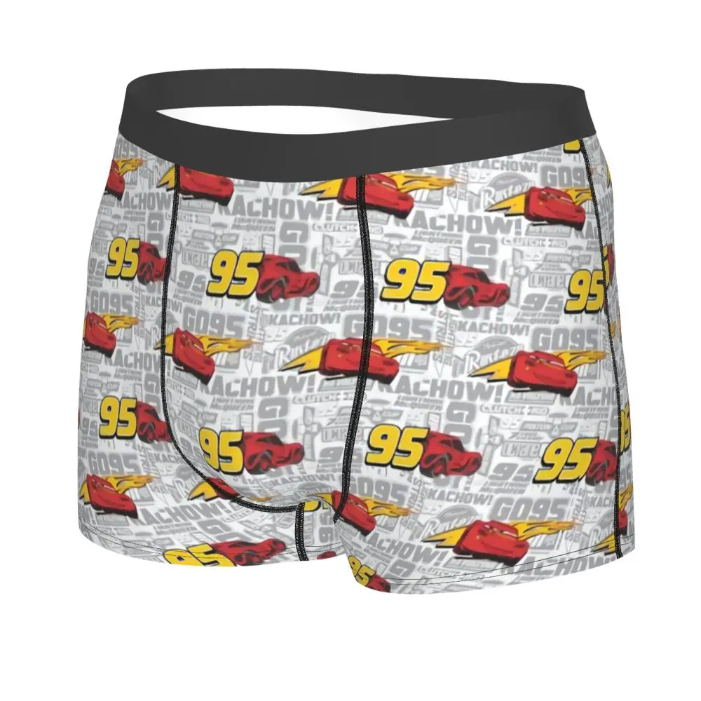 Custom Lightning McQueen Car Collage Boxers Shorts Men's Briefs Underwear Cool Underpants